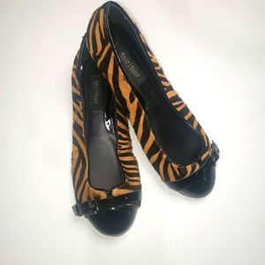White House Black Market Barcelona Calf Hair Flats size 6M